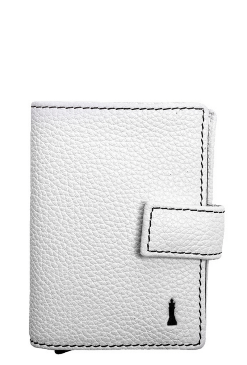 White Smart Wallet with Straps