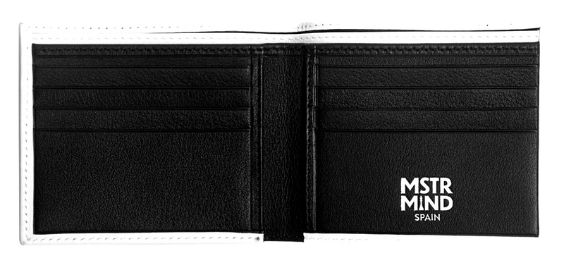 White smooth wallet - BLACK INTERIOR