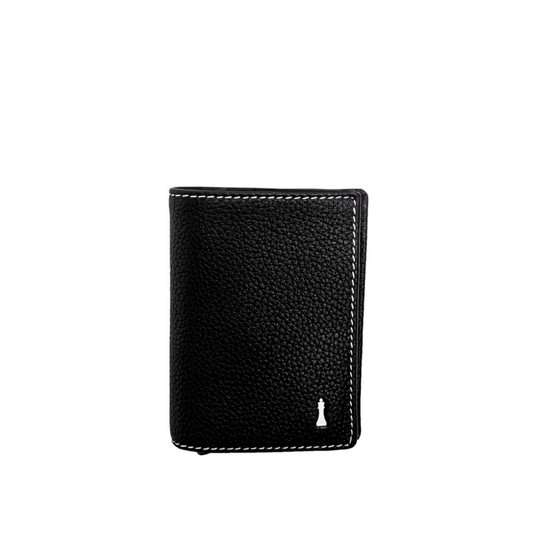 Black Smart Wallet - WHITE INTERIOR